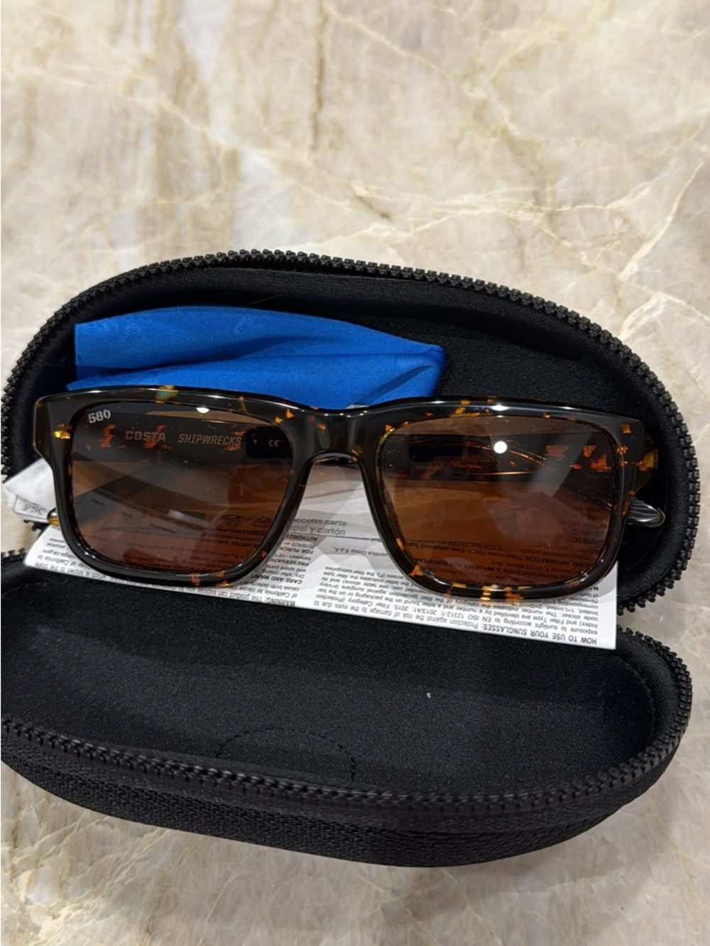 New in Box Costa Del Mar Shipwrecks Tortoise Shell Sunglasses - Picture 5 of 6